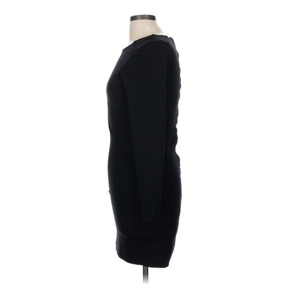 Bebe Black Long Sleeve Bodycon Mini Dress – Size M - Picture 4 of 6